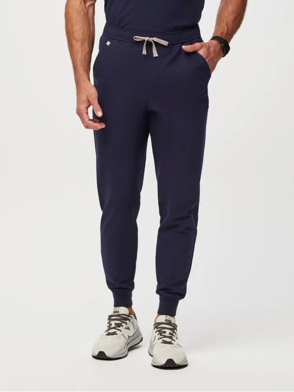 Figs Men's Navy Tansen Jogger Scrub Pants Drawstring Size Large Healthcare